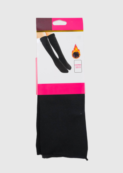 Yolandi black long warm socks