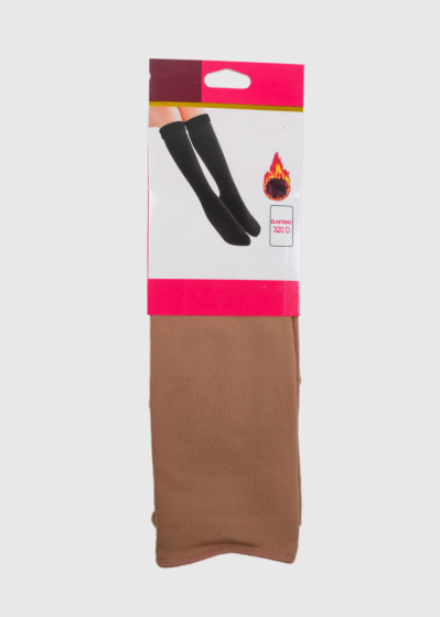 Yolandi beige long warm socks