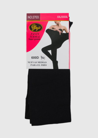 Yuuka Plus Size black warm tights