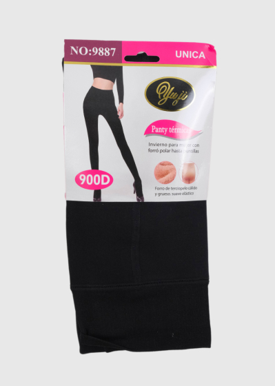 Yelena черные теплые колготки