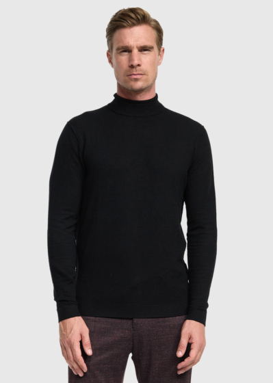 Dristan black men's turtleneck