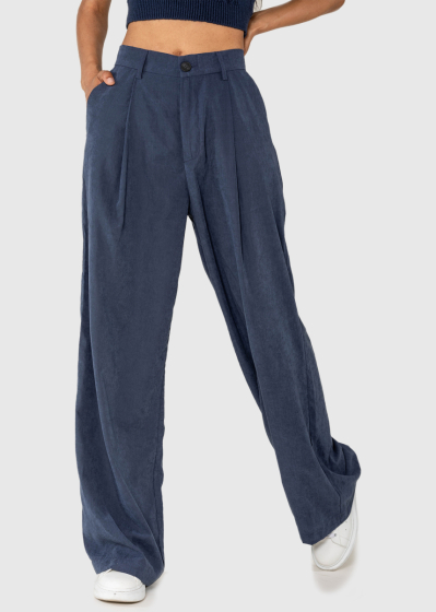 Simran blue women's wide leg pants