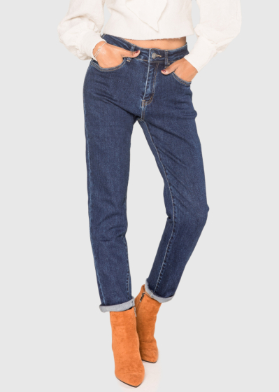 Servan Slim Fit dark blue women's jeans