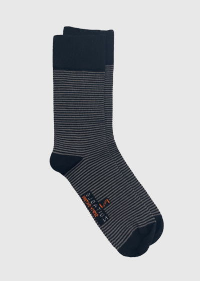 Shady grey men's striped socks