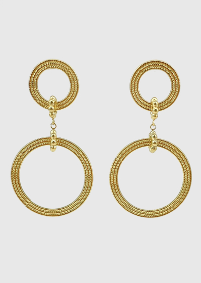 Anita gold-colored women's earrings