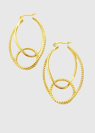 Ariana gold-colored women's earrings