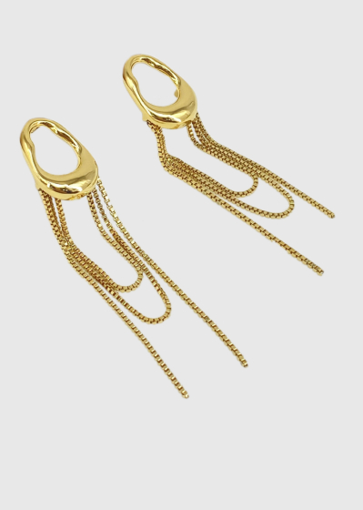 Ataya gold-colored earrings