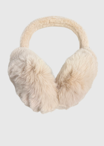 Alesya beige warm earmuffs