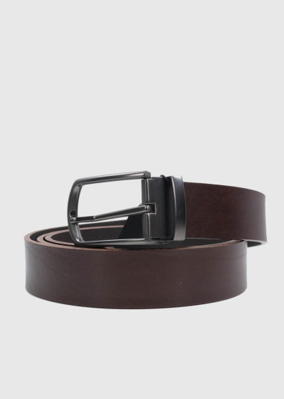Brown leather belt