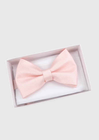 Light pink men's bow tie
