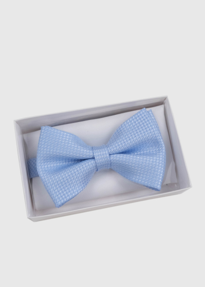 Light blue men's bow tie