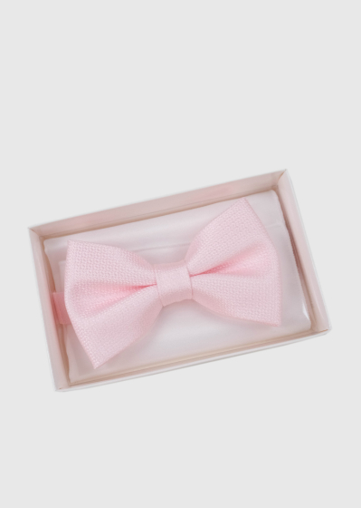 Light pink men's bow tie