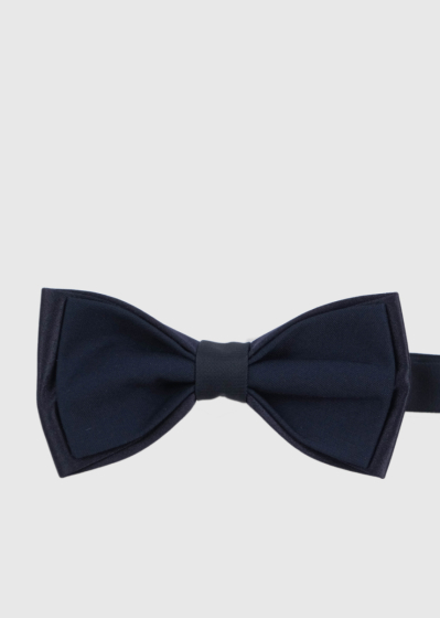 Dark blue men's bow tie