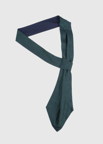 Dark green men's tie