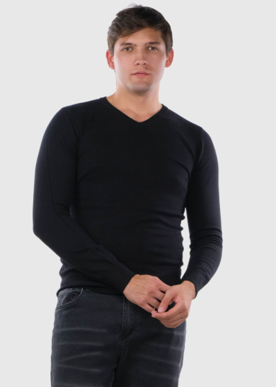 Candido black mens sweater