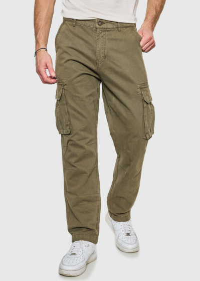 Des khaki men's pants with patch pockets