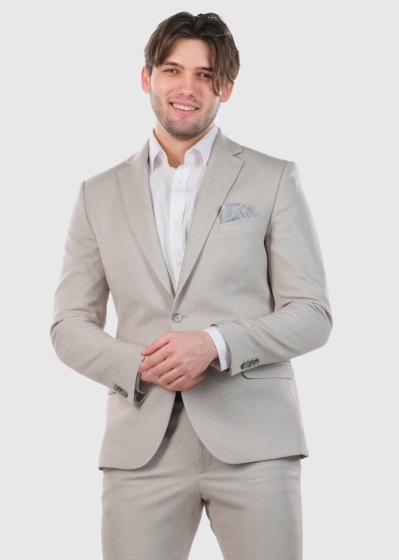 Akamu light beige men's blazer