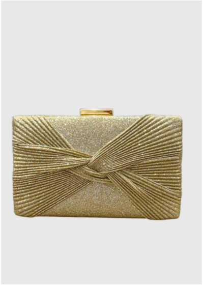 Ael gold clutch with tinsels