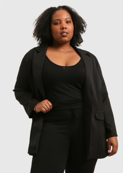 Anora Plus Size black blazer