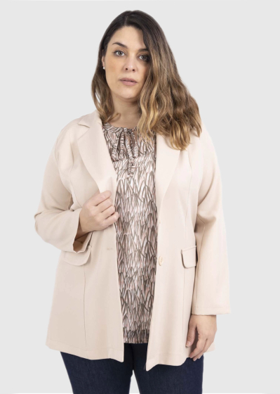 Anora Plus Size beige blazer