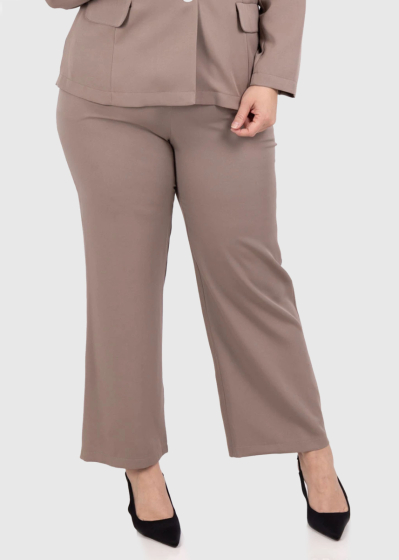 Alien Plus Size dark beige pants with pockets