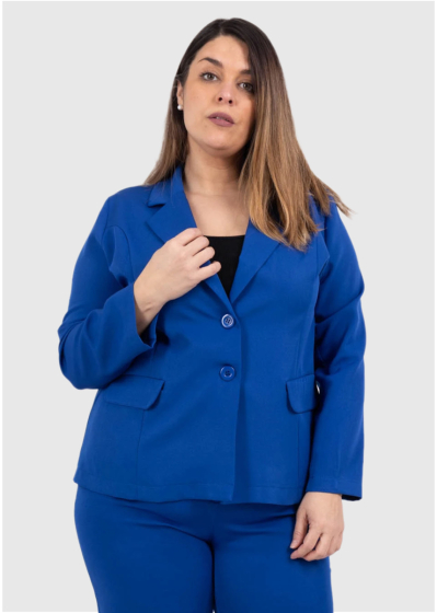 Arsinoуа Plus Size blue women's blazer
