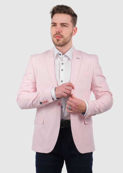 Aki light pink men's blazer