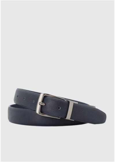 Aleko dark blue men's belt