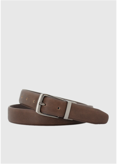 Aleko dark brown men's belt