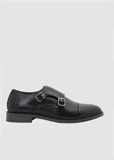 Arman black buckle shoes