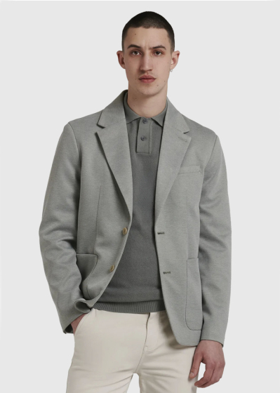 Arktos khaki blazer with patch pockets