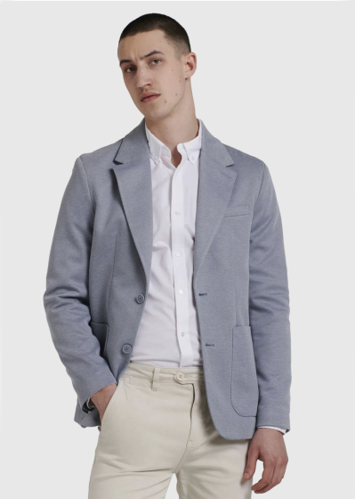 Arktos blue blazer with patch pockets