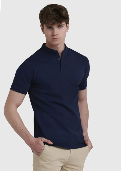 Bob dark blue men's Polo Shirt