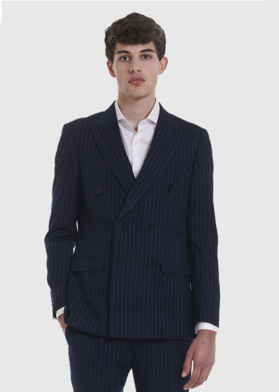 Bam dark blue striped blazer