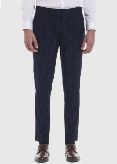 Bam dark blue striped pants