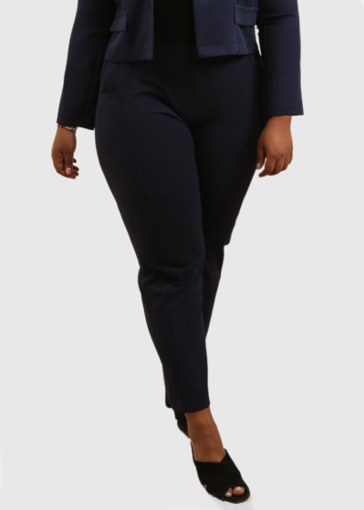 Arona Plus Size dark blue pants with pockets