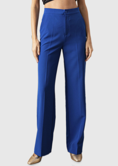 Adel blue women's high-rise pants