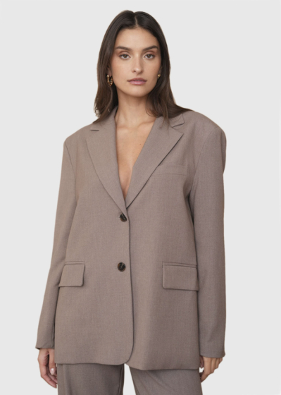 Arika light brown oversized blazer