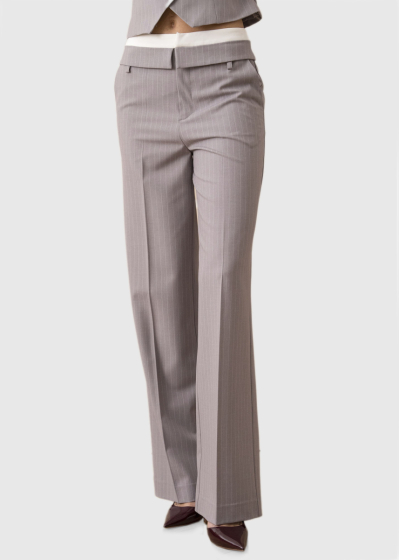 Azalea grey striped pants