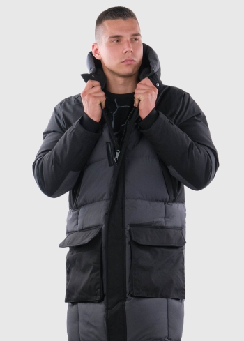 Cesarino mens warm jacket with patch pockets