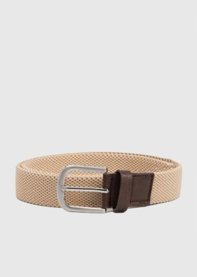 Beige men's belt