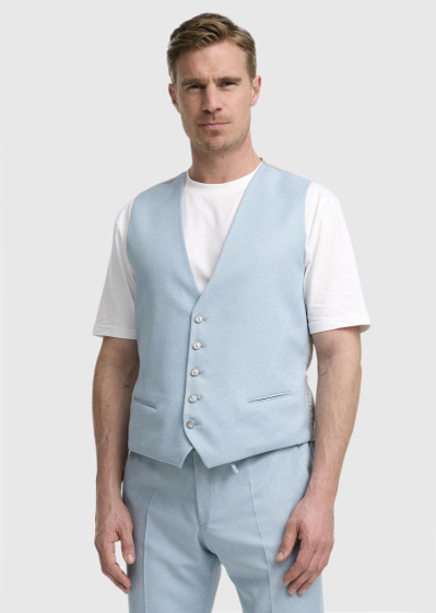 Aiken light blue double sided vest