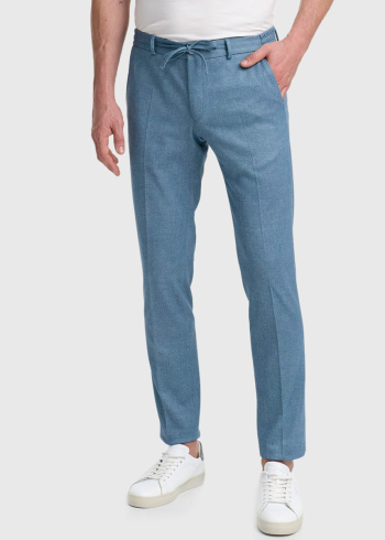 Tomoe blue men's trousers