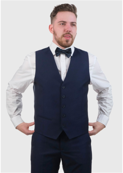 Taemin dark blue men's classic vest