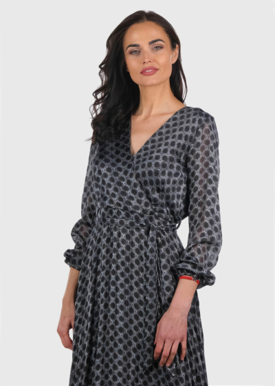 Aysu black long dress