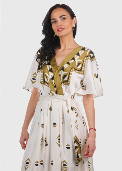 Ayanna long dress in print