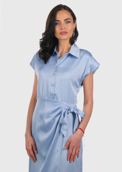 Alya light blue buttoned dress