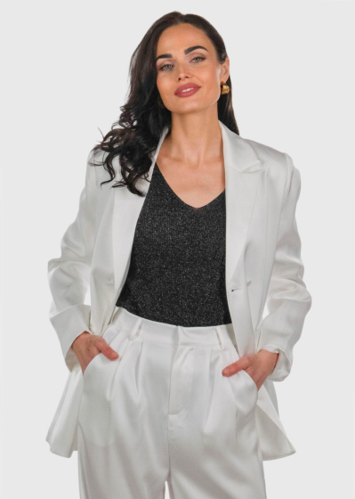 Aigerim white women's blazer