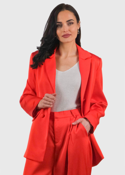 Aigerim red women's blazer