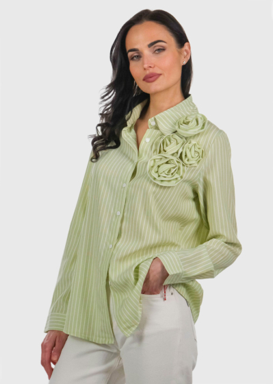 Ailia зеленая женская рубашка 